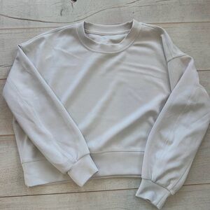 lululemon softstreme cropped sweatshirt